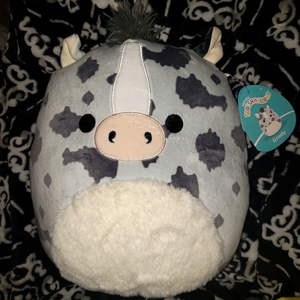 Squishmallow 11" Grady The Gray Stallion Horse NWT Kellytoy 2023 Wheelchair Ftm